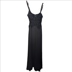 La Perla Vintage Elegant Black Evening Gown Size 46 In VGUC